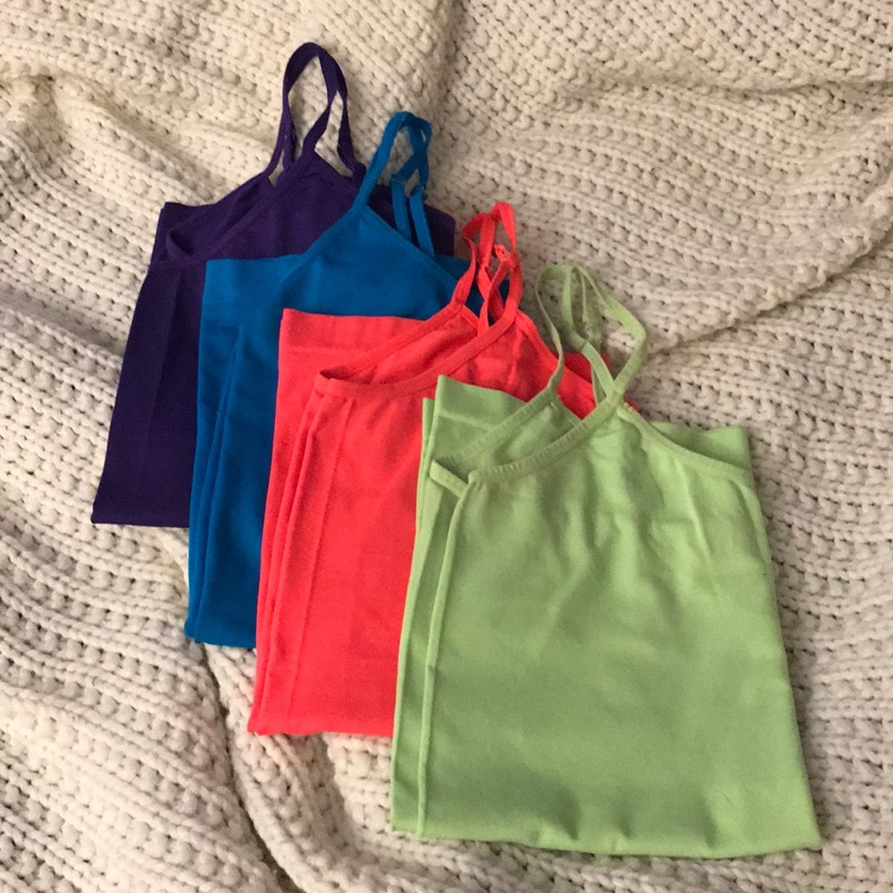 Lot of neon color sport tank tops! FINAL SALE🌈🎈 - Picture 2 of 4